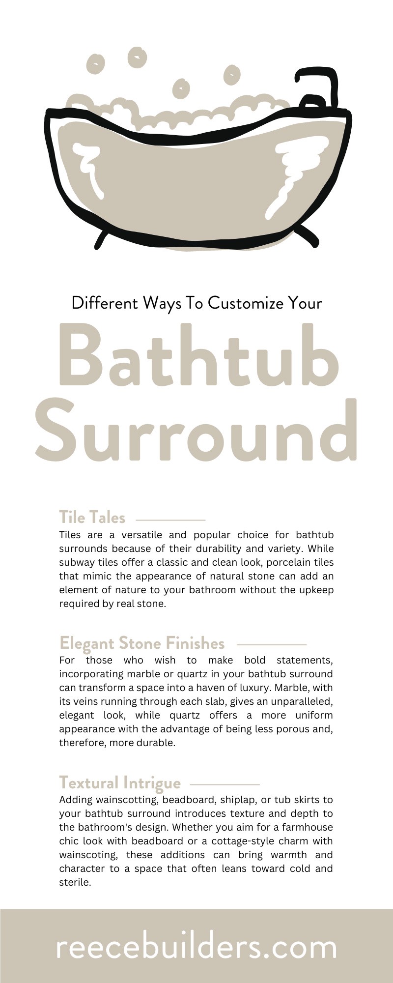 7 Different Ways To Customize Your Bathtub Surround